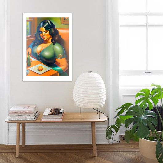 Poster Woman waiting B