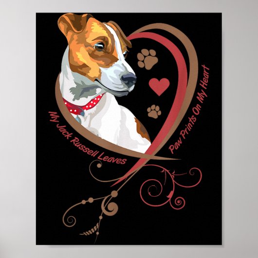 Poster Womans Jack Russell Terrier Shirt Parson Russell T (Devant)