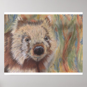 Poster Wombat d'imbécile