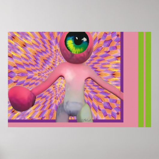 Poster Wombo voit le surréalisme de la pop lumière (Devant)