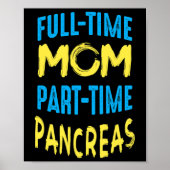 Poster Women Diabetes Awareness Month Outfit Mom Part Tim (Devant)