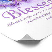 Poster Women’s Christian Butterfly Bible Verse: Blessed (Coin)