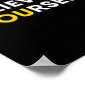 Poster Womens Believe In Yourself Motivation Quote V-neck (Coin)