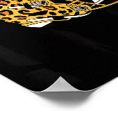 Poster Women's Bend &amp; Snap Leopard Print Helmet Footb (Coin)