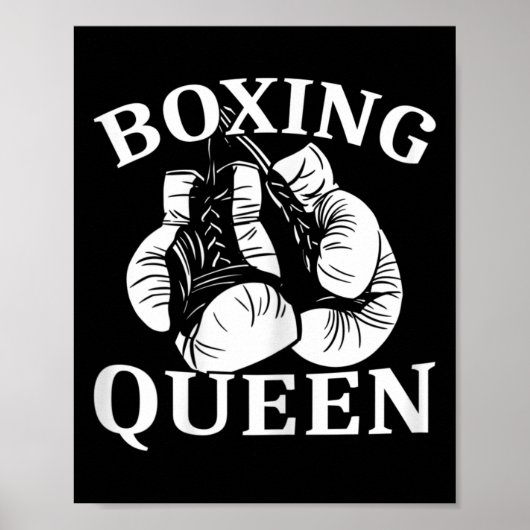 Poster Womens Boxing Queen Fighter Kickboxing (Devant)