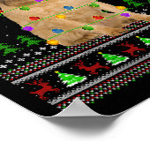 Poster Womens Brussels Griffon Dog Ugly Christmas Sweater (Coin)