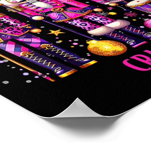 Poster Womens Christmas Crushing It Nutcracker - Funny Re (Coin)