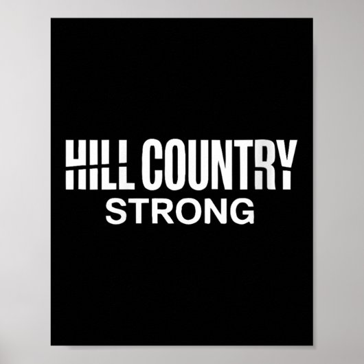 Poster Womens Hill Country Strong Texas Pride Citation V- (Devant)