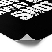 Poster Womens I Am Not Throwing Away My Sho Motivational  (Coin)