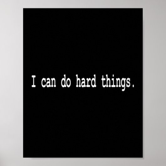 Poster Womens I Can Do Hard Things V-neck  (Devant)