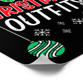 Poster Womens I Dont Do Matching Christmas Outfit Funny X (Coin)