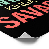 Poster Womens Kinda Sweet Kinda Savage - Motivational Slo (Coin)