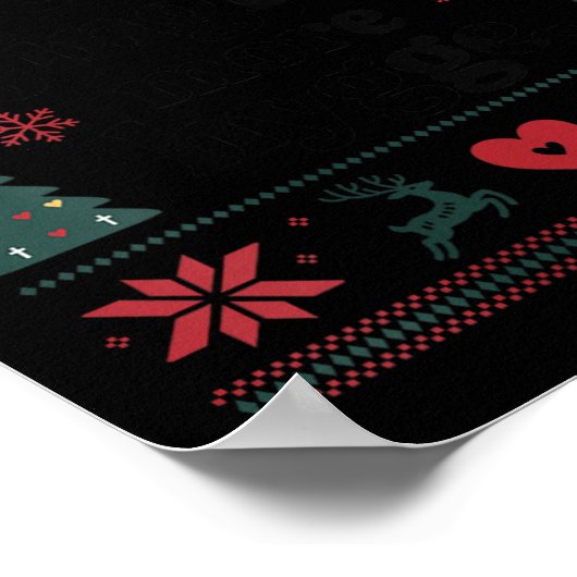 Poster Womens Less Jingle More Hygge Christmas Swedish No (Coin)