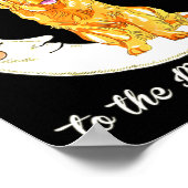 Poster Womens Love Golden Retriever To The Moon And Back  (Coin)