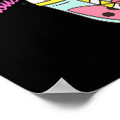 Poster Womens Magically Delicious Unicorn Boba Kawaii Bub (Coin)