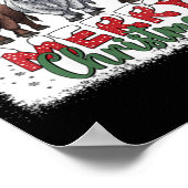 Poster Womens Merry Christmas Scottish Highland Cow Xmas (Coin)