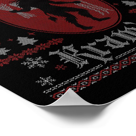 Poster Womens Merry Krampus Horror Soky Evil Funny Ugly C (Coin)