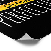 Poster Womens Motivational Progress Over Perfection Back (Coin)