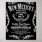 Poster Womens New Mexico's Old No. 1 Hatch Green Chile No (Devant)