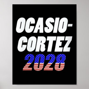 Poster Womens Ocasio-cortez 2028 - Aoc For President V-ne