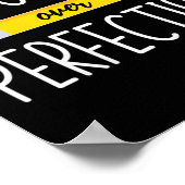 Poster Womens Progress Over Perfection Motivational Back  (Coin)