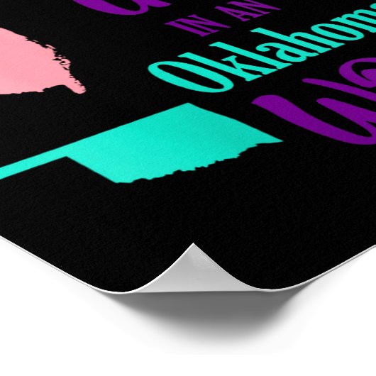 Poster Womens Proud Girl Just A New Jersey Girl In An Okl (Coin)