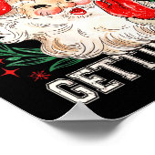 Poster Womens Retro You Ain't Getting Funny Santa Face Ch (Coin)