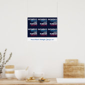 Poster Women's Rights - Marche sur l'affiche de Washingto (Cuisine)