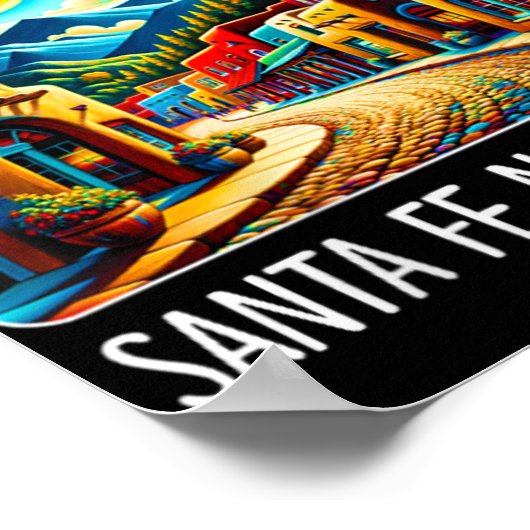 Poster Womens Santa Fe New Mexico - Expressionism Art - V (Coin)