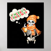 Poster Womens Skeleton Speak Merry Christmas Waer F And H (Devant)