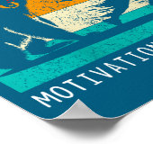 Poster Womens Sometimes Motivation Finds You Funny Quote (Coin)