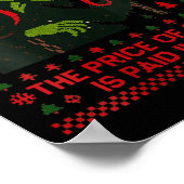 Poster Womens The Price Of Cheer Is Paid In Fear Christma (Coin)