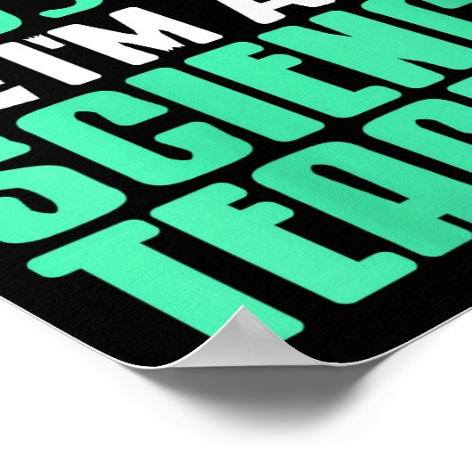 Poster Womens Trust Me I’m Science Teacher With Stem Supe (Coin)