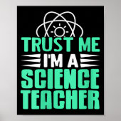 Poster Womens Trust Me I’m Science Teacher With Stem Supe (Devant)