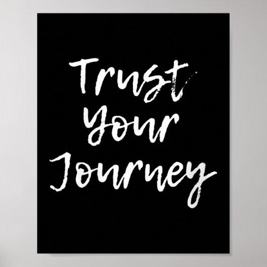 Poster Womens Trust Your Journey Sitive Thinking Motivati (Devant)