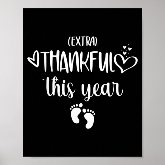 Poster Womens Very Thankful This Year Happy Pregnancy Ann (Devant)