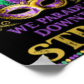 Poster Womens We Don't Hide The Crazy We Parade It Mardi  (Coin)