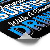 Poster Womens Weekend Prévision Chance De Surf Côtier (Coin)