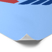 Poster Wonder Woman 75th Anniversary Red & Blue Logo (Coin)