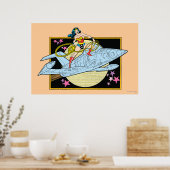 Poster Wonder Woman avec Jet (Cuisine)