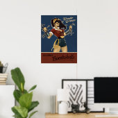 Poster Wonder Woman Bombshell (Bureau à domicile)