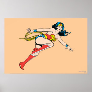 Poster Wonder Woman bondit à droite