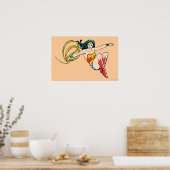 Poster Wonder Woman Jumping (Cuisine)