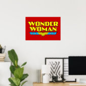 Poster Wonder Woman Nom et logo (Bureau à domicile)