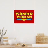Poster Wonder Woman Nom et logo (Cuisine)