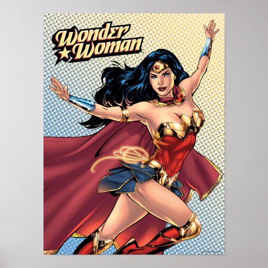 Poster Wonder Woman Portant Cape (Devant)
