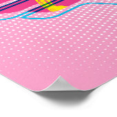 Poster Wonder Woman Yellow Pink Comic Art Logo (Coin)