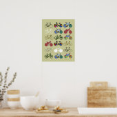 Poster wonderful biking inspired decor (Cuisine)
