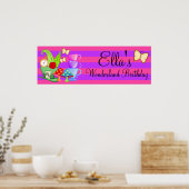 Poster Wonderland Anniversaire de la bannière (Cuisine)