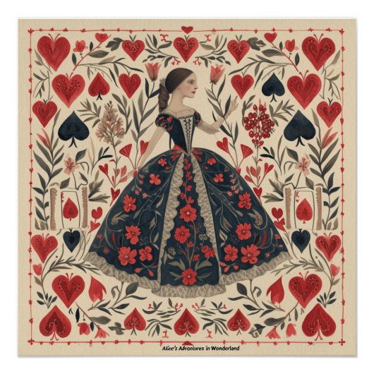Poster Wonderland Queen of Hearts : Monarque Crimson (Devant)